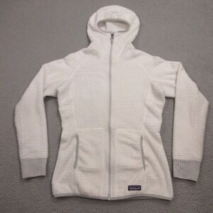 Patagonia R3 Regulator‎ Fleece Hoody Womens XS White Jacket Thermal 25708